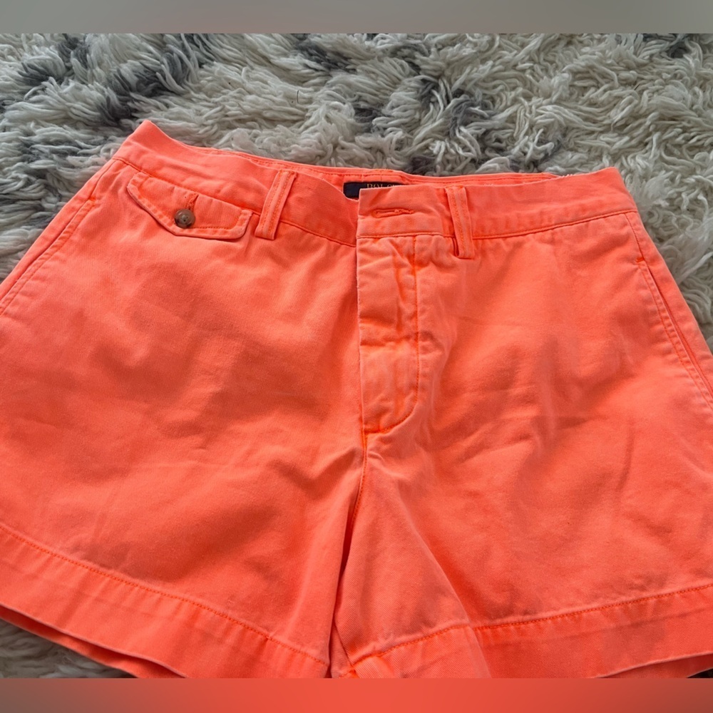 POLO Ralph Lauren neon orange Shorts size 6 beach summer vacation